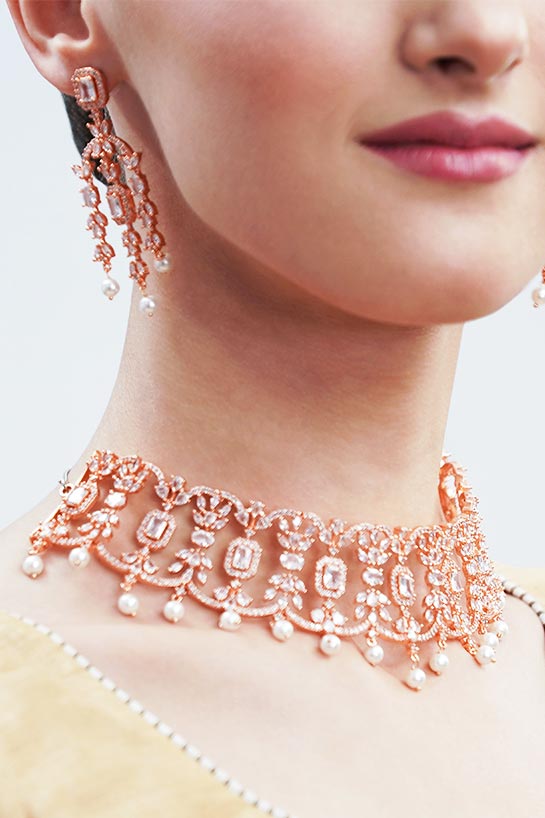 Rose Gold Jewelry Set