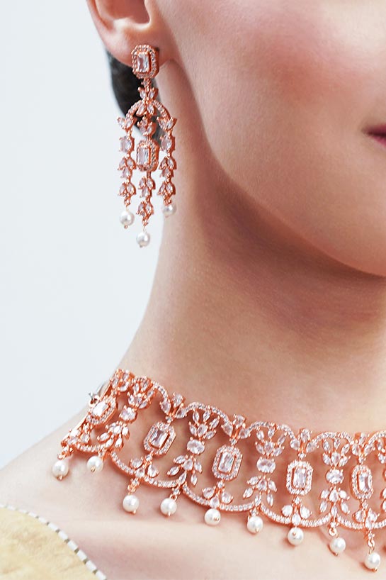 Rose Gold Jewelry Set