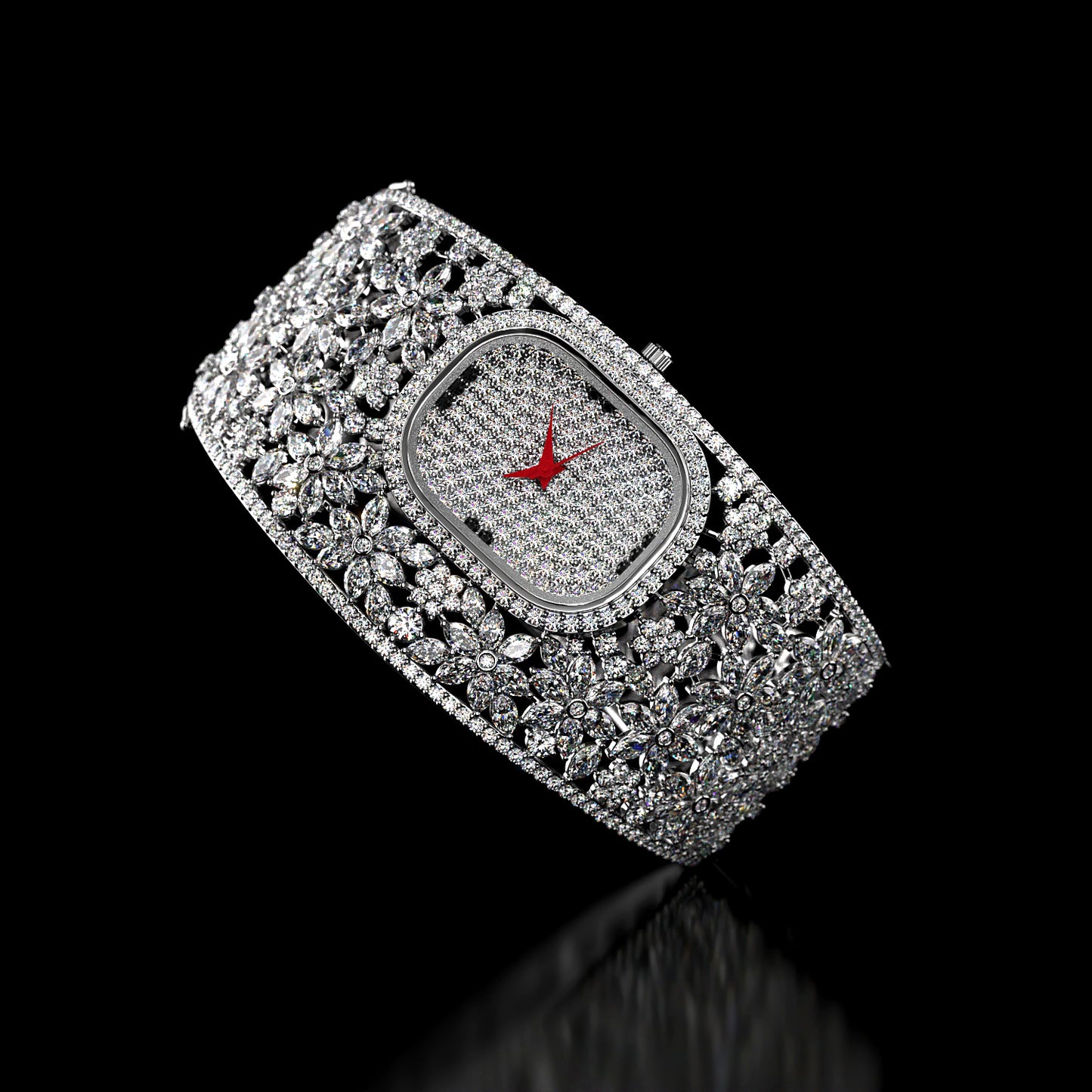 Handcrafted Watch with CZ stones