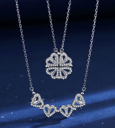 LUCKY FOUR- LEAF CLOVER NECKLACE