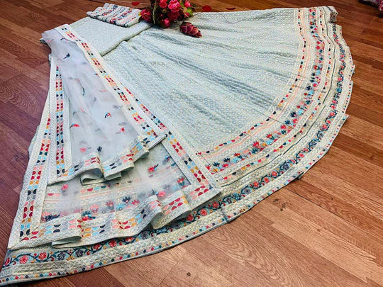 Blue Designer Lehenga Choli