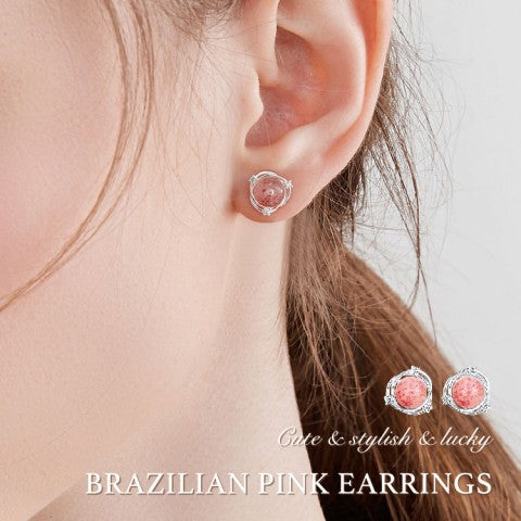 Brazilian Pink Crystal Jewelry Set-Health & Love