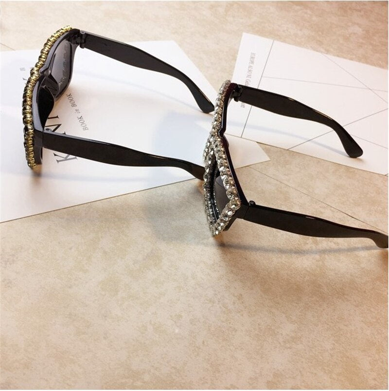 Rhinestone Black Sunglasses