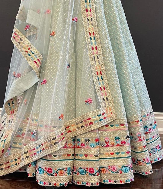 Blue Designer Lehenga Choli