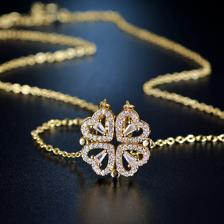 LUCKY FOUR- LEAF CLOVER NECKLACE