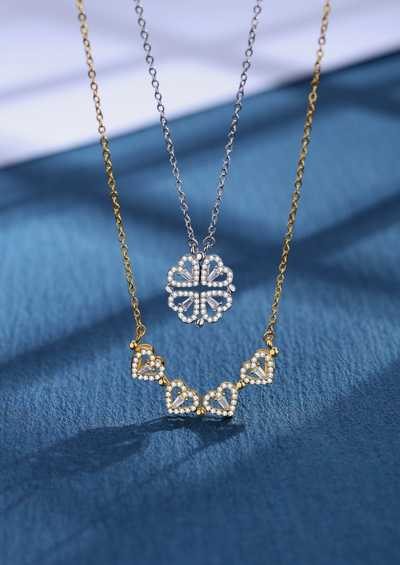 LUCKY FOUR- LEAF CLOVER NECKLACE
