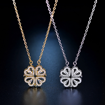 LUCKY FOUR- LEAF CLOVER NECKLACE